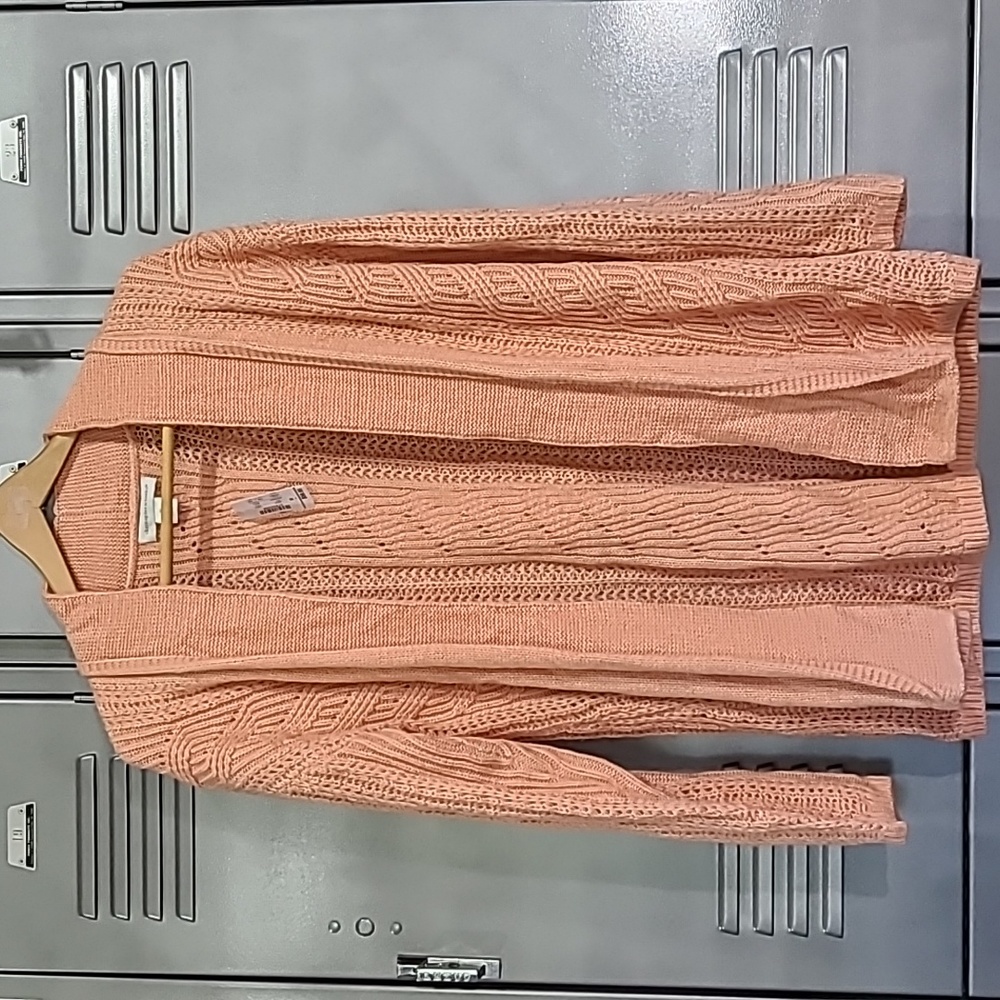 Christopher & Banks Pink Cartigan Sweater Size Medium
